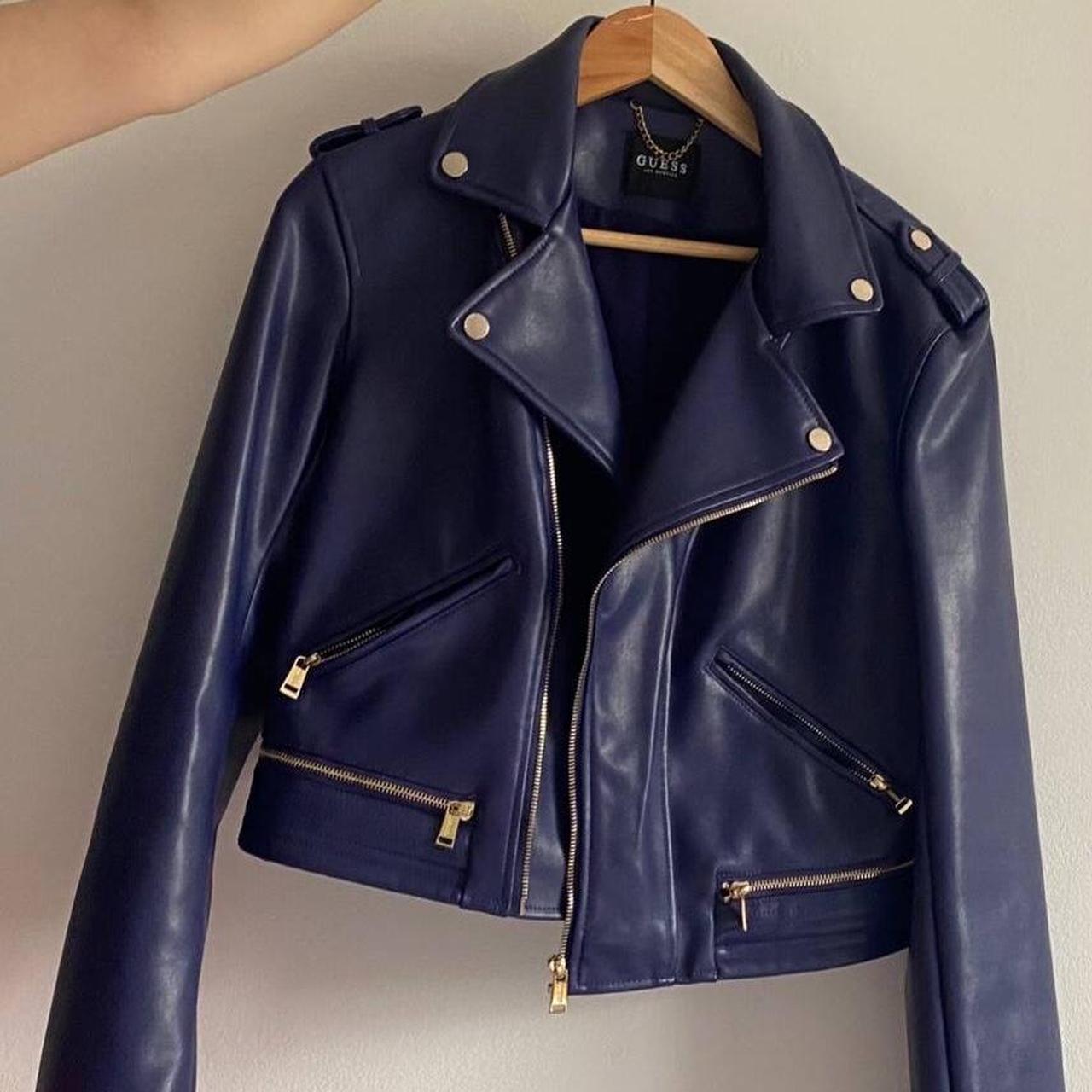 GUESS leather top jacket/womens