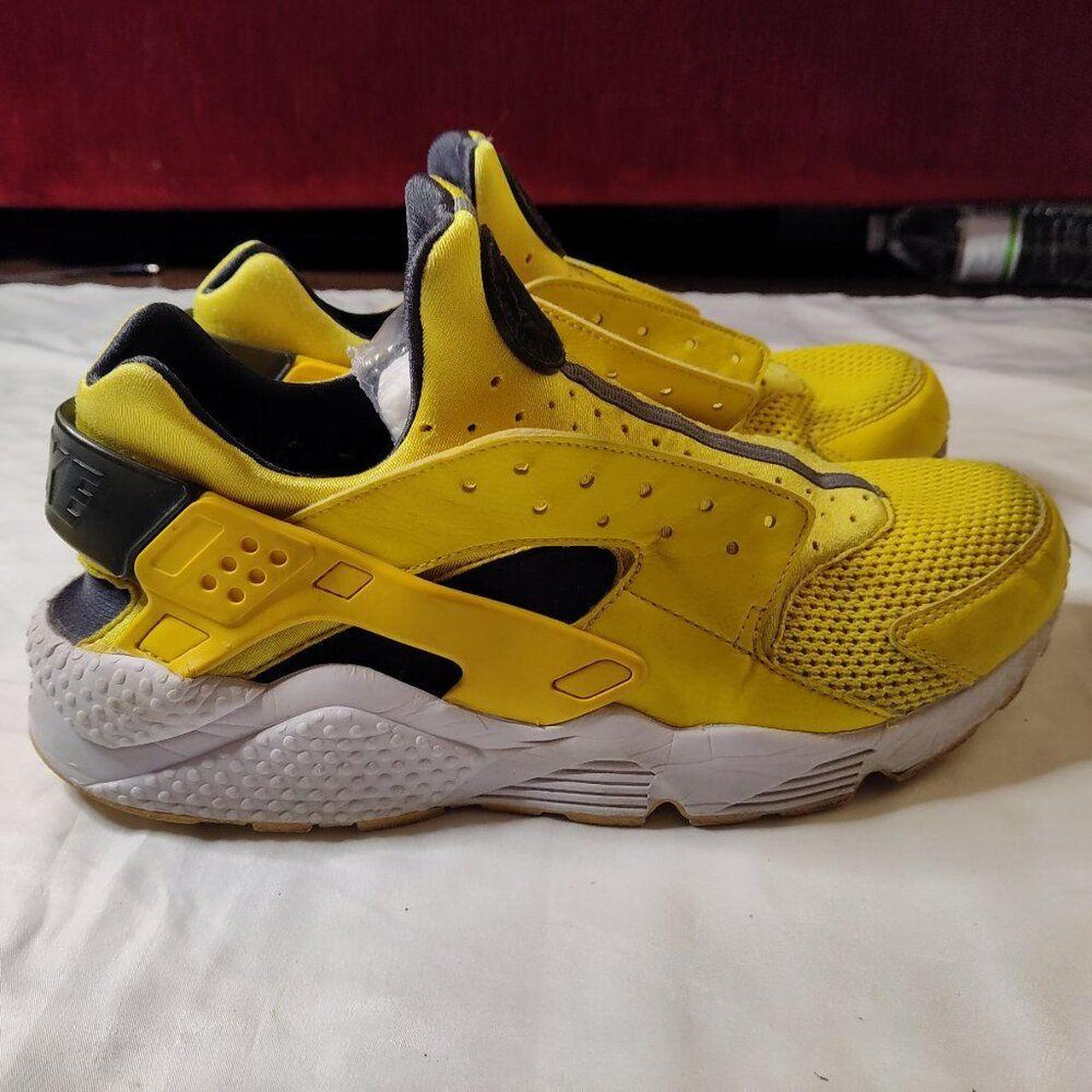 All yellow huaraches best sale