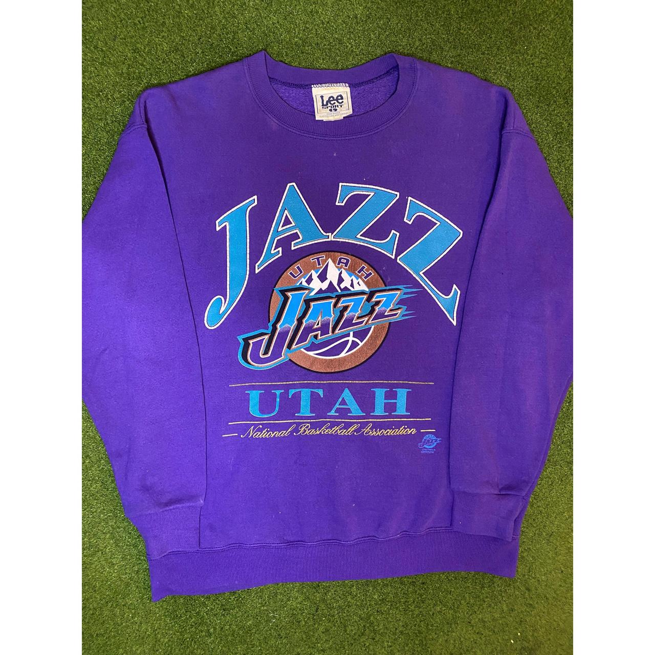 Vintage 90s NBA Utah Jazz Sweatshirt Crewneck popular Basketball Team Pullover Size L