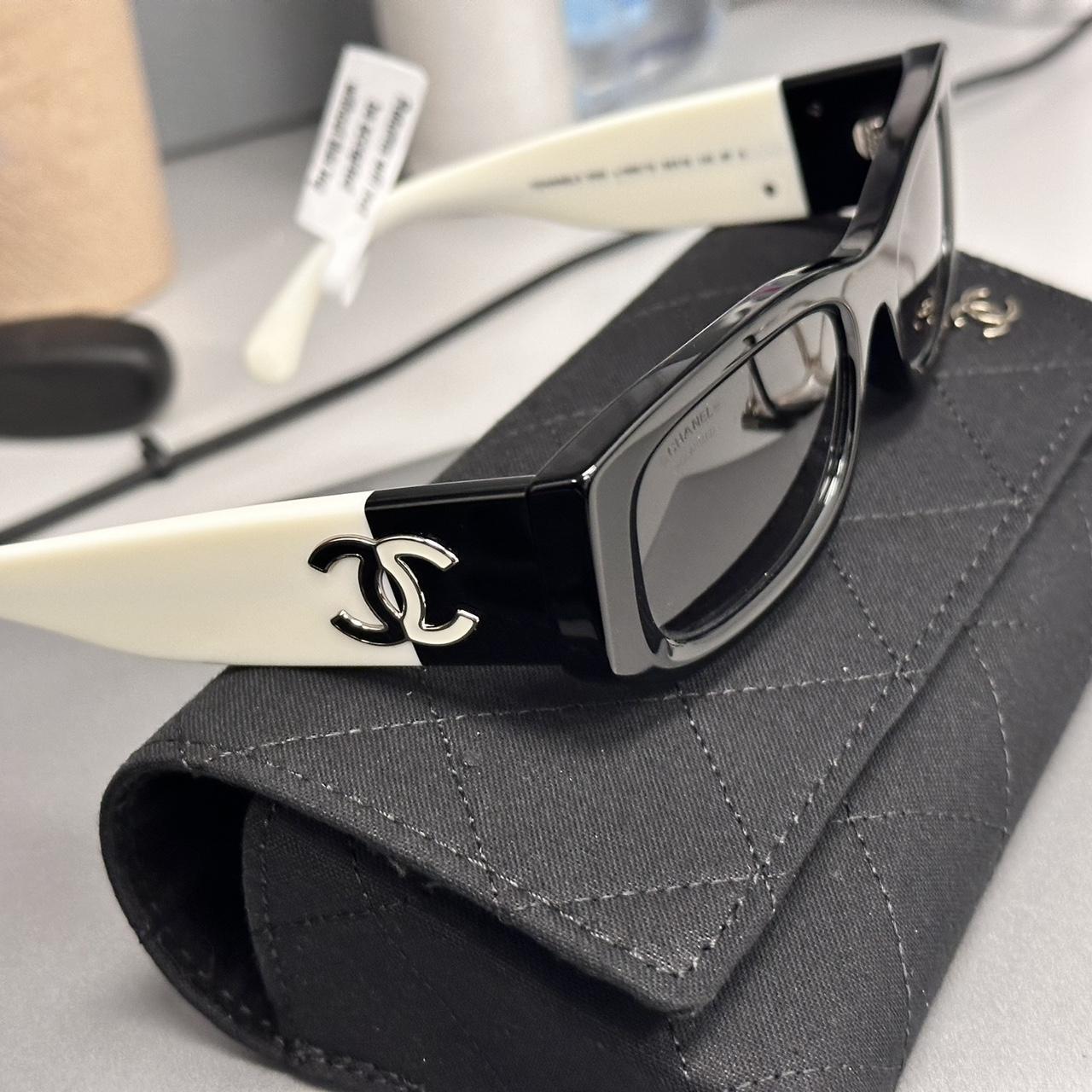 【美品】 CHANEL sunglasses リボン 箱ケースなし Chanel new sunglasses never worn bought the wrong | Depop