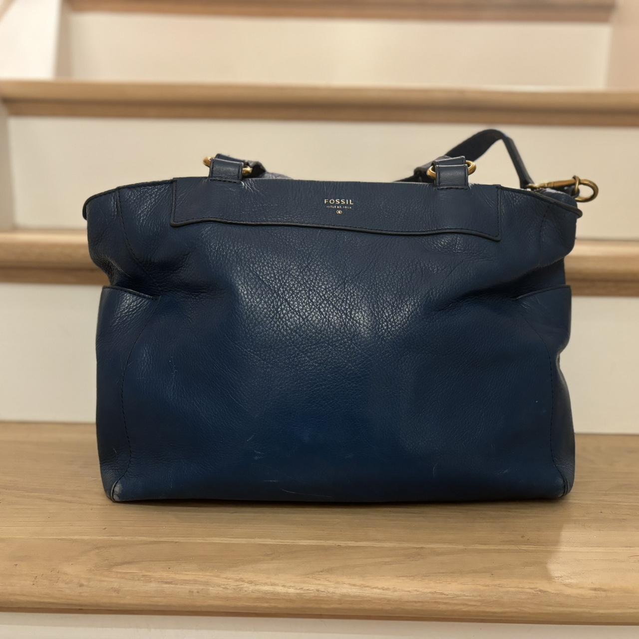 Navy Blue Fossil store Crossbody