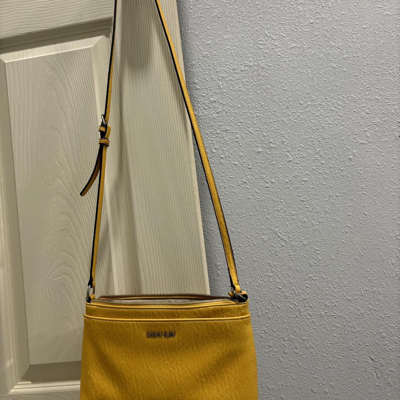 Calvin klein yellow handbag online