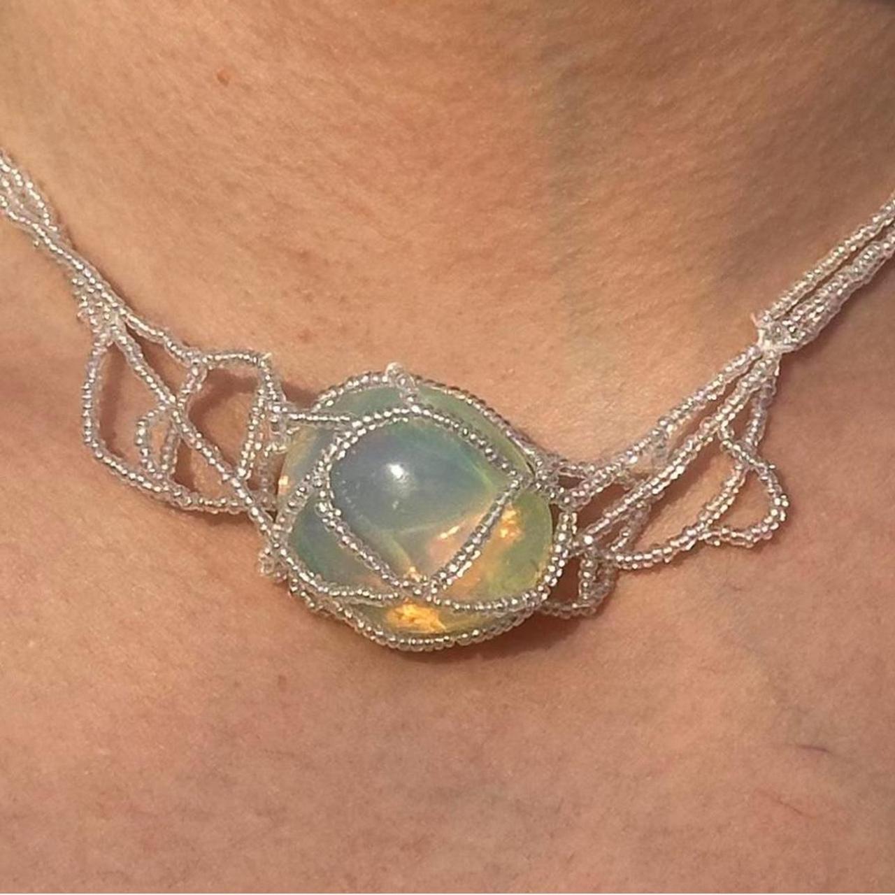 Paloma Wool Women's Necklace - Silver/White – Ado… - image 3