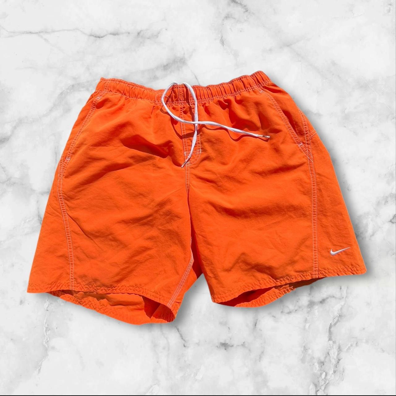 Nike orange swim trunks online