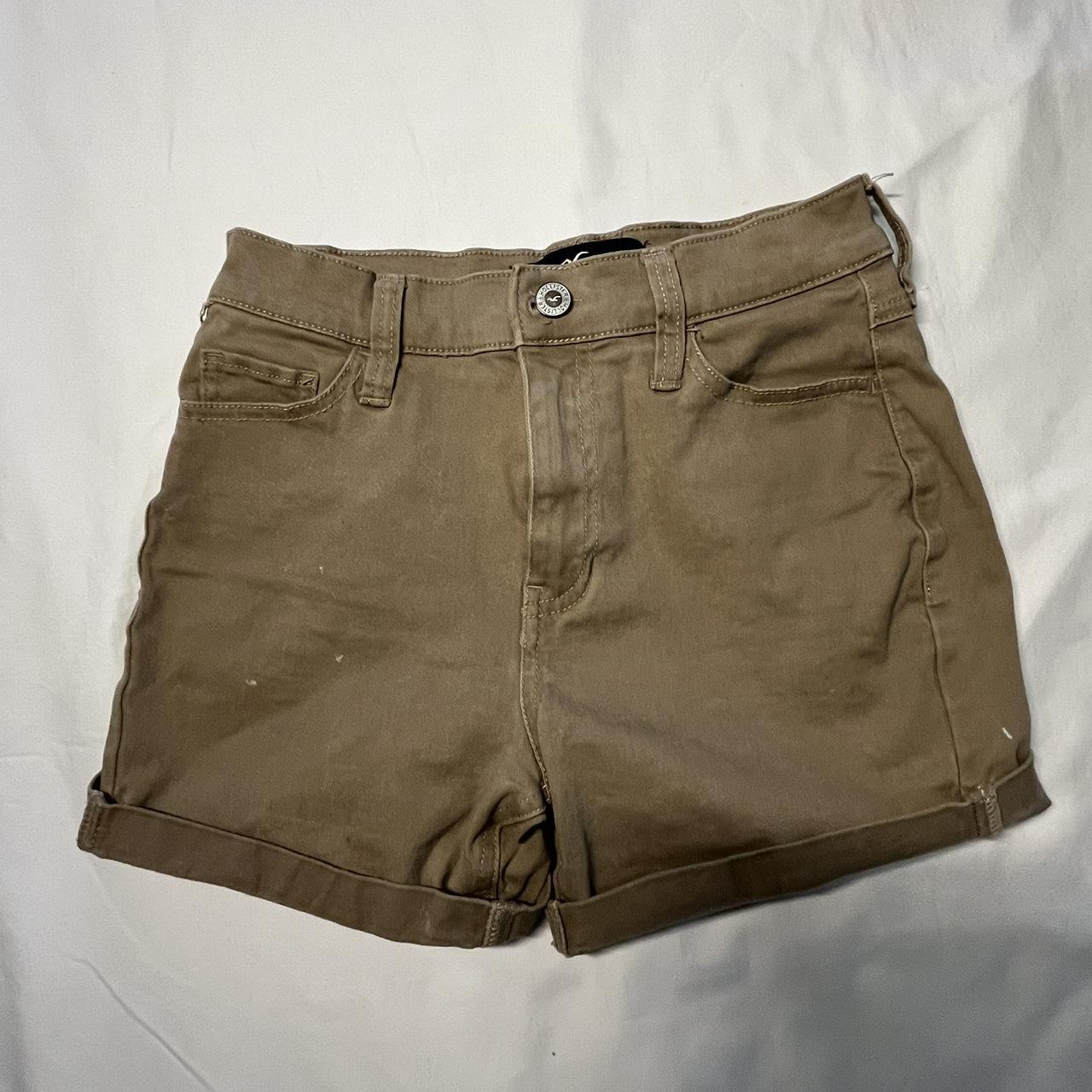 Khaki shorts for girls hollister hotsell