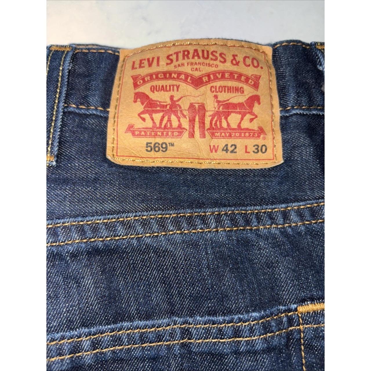 Levi's Men's Jeans - Blue - 42" – Mens Levi 569 B… - image 2