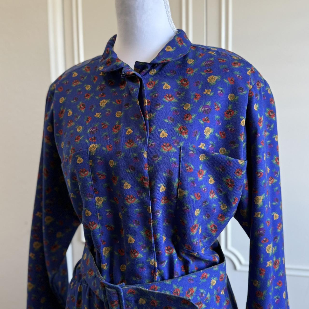 Albert Nipon Women's Dress - Blue/Multi - 12 – Vi… - image 1