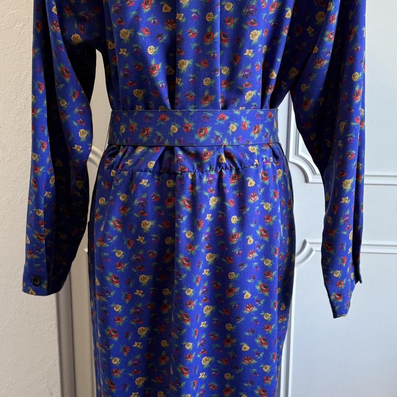 Albert Nipon Women's Dress - Blue/Multi - 12 – Vi… - image 3