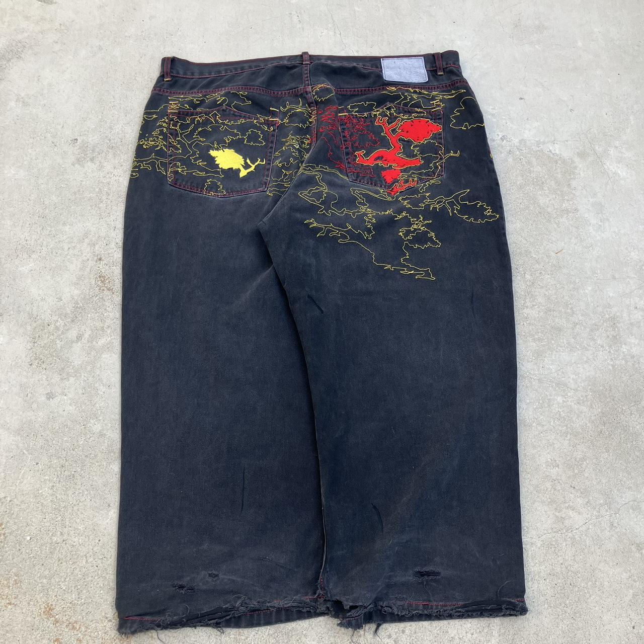 Mecca Mens newest Embroidered Jeans