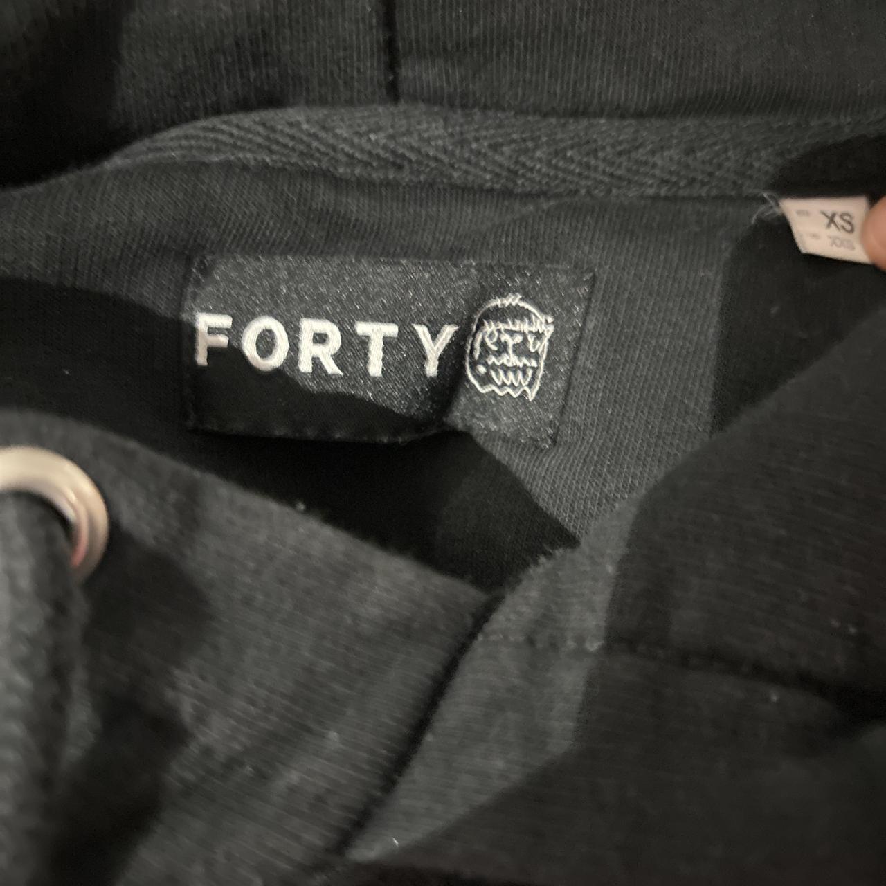 Forty black jumper Xxs men Depop