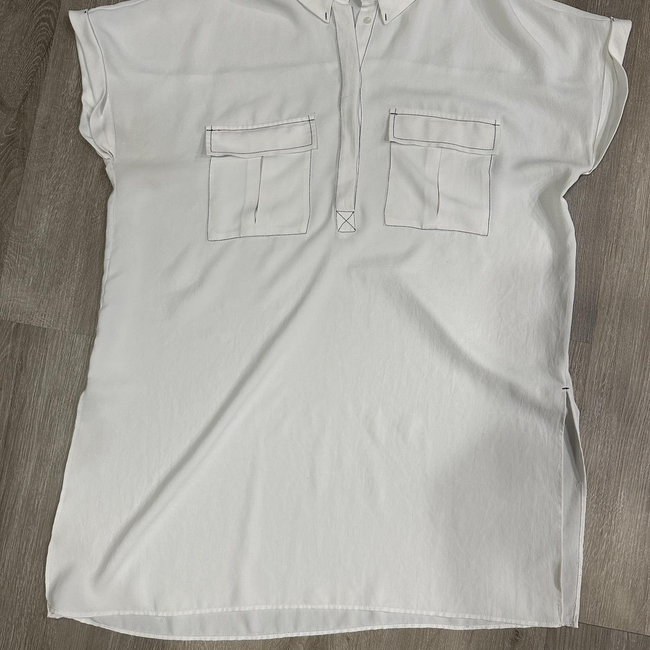 White Zara Basic T-shirt Lightweight