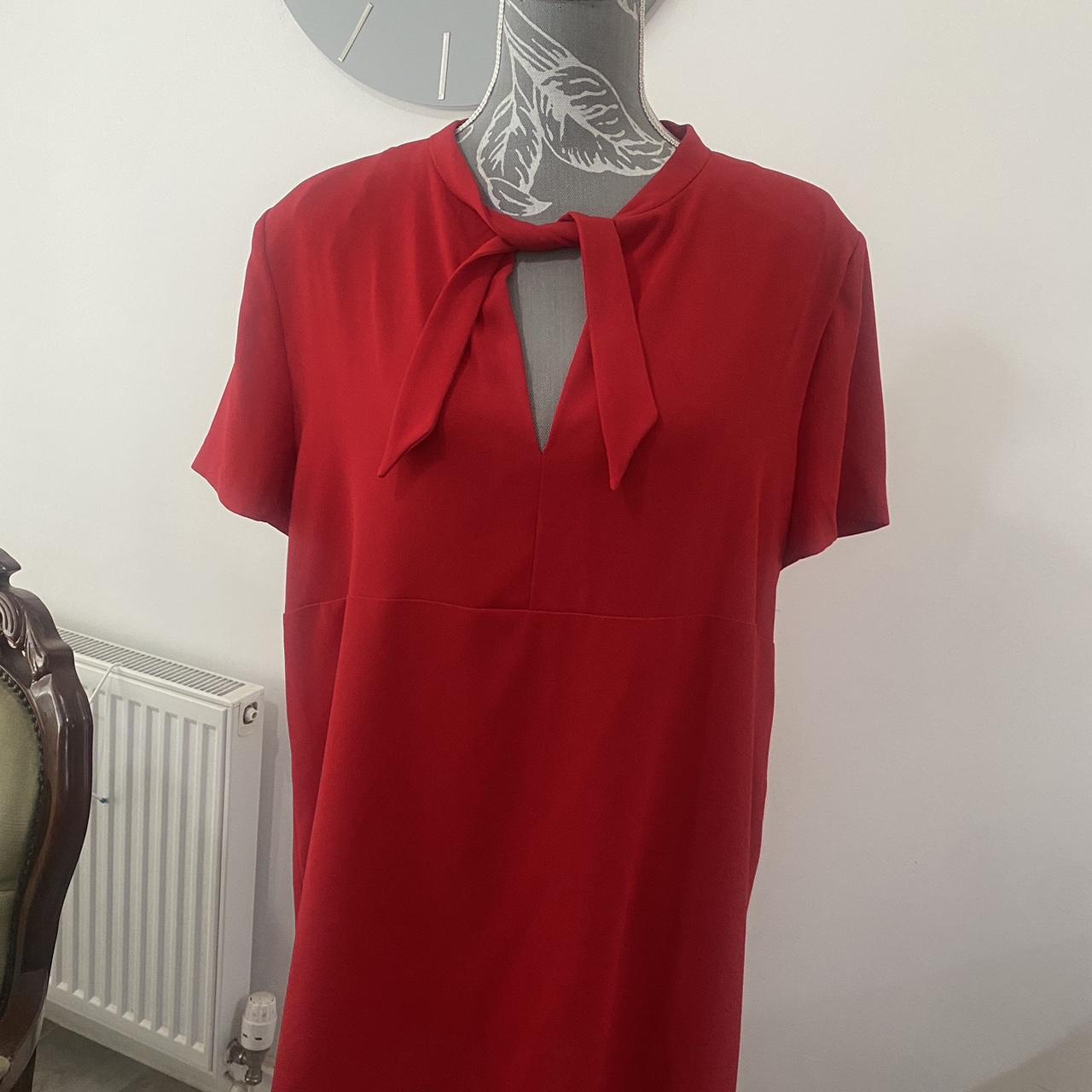 tie neck dress zara