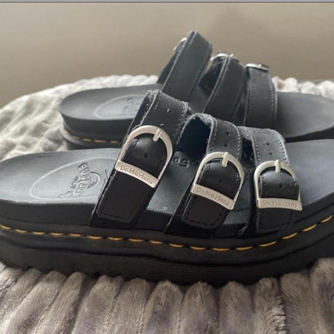 size 8 doc marten blaire sandals!! selling for $90... - Depop