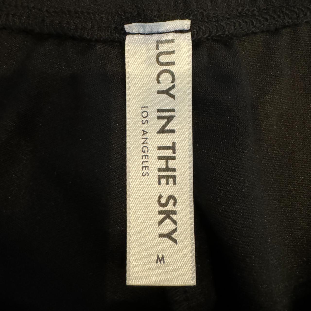 Lucy in the Sky black a line dress with rhinestone... Depop