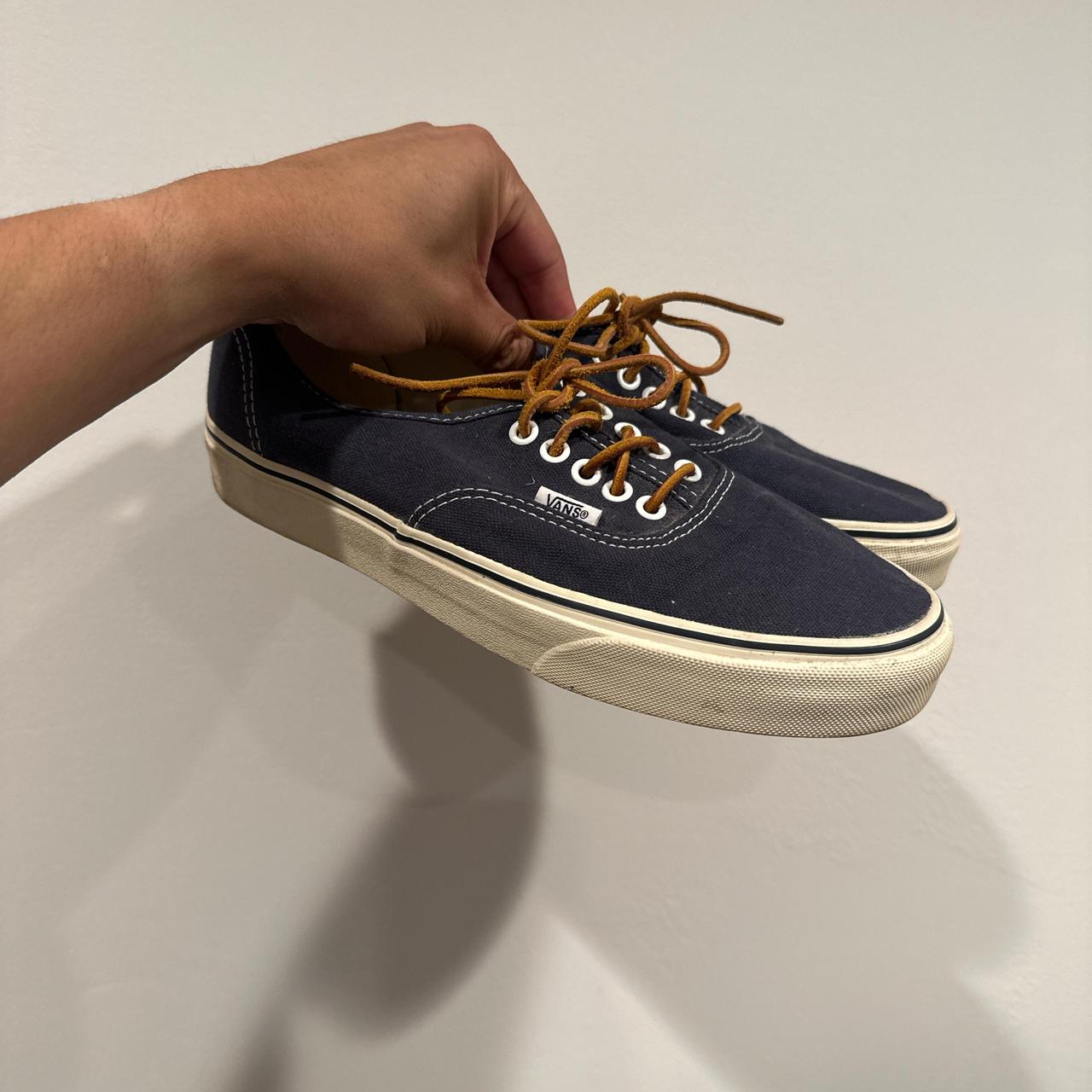 HOT Vans Shoes J Crew Vans Blue J Crew Vans With Leather