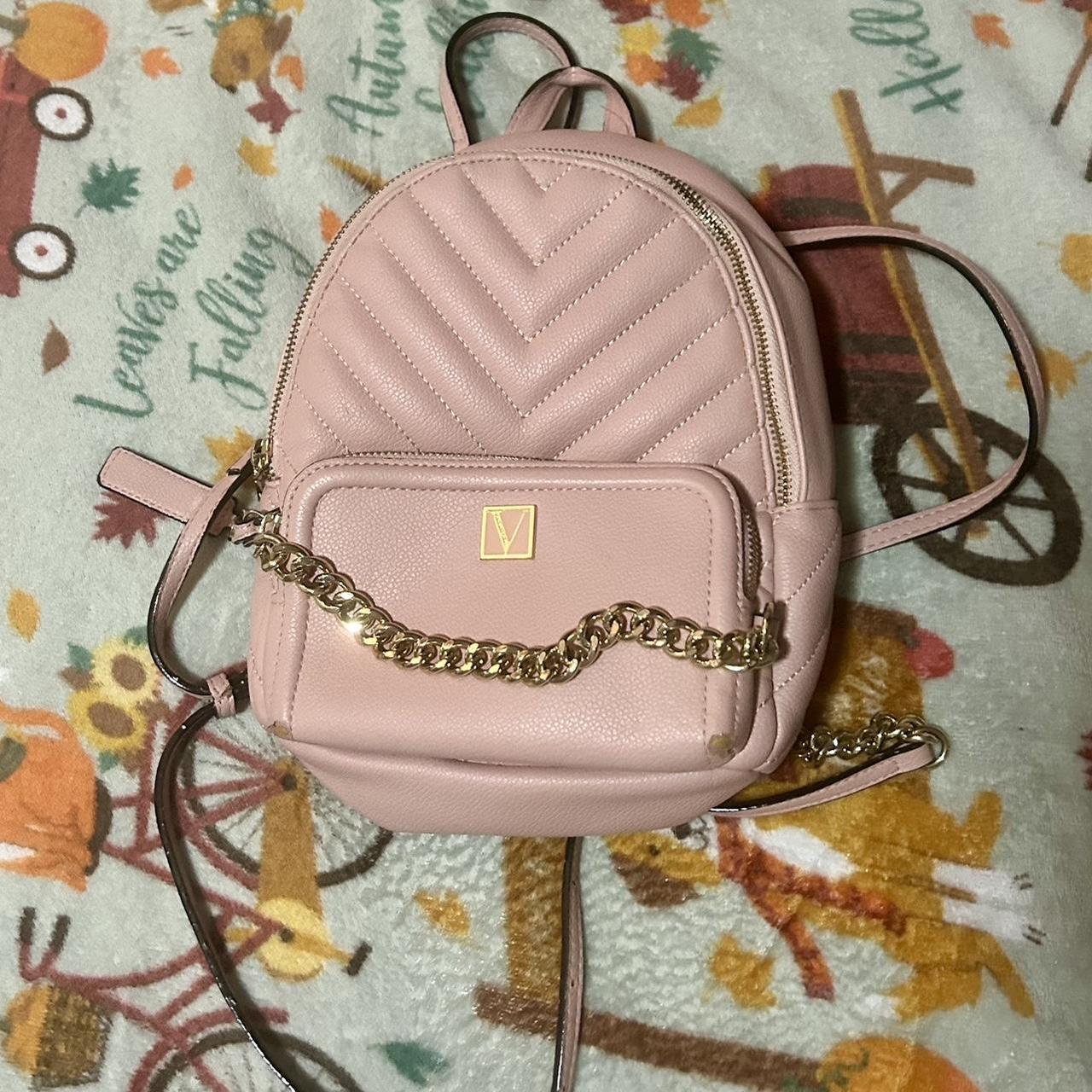 Pink mini backpack victoria's secret best sale