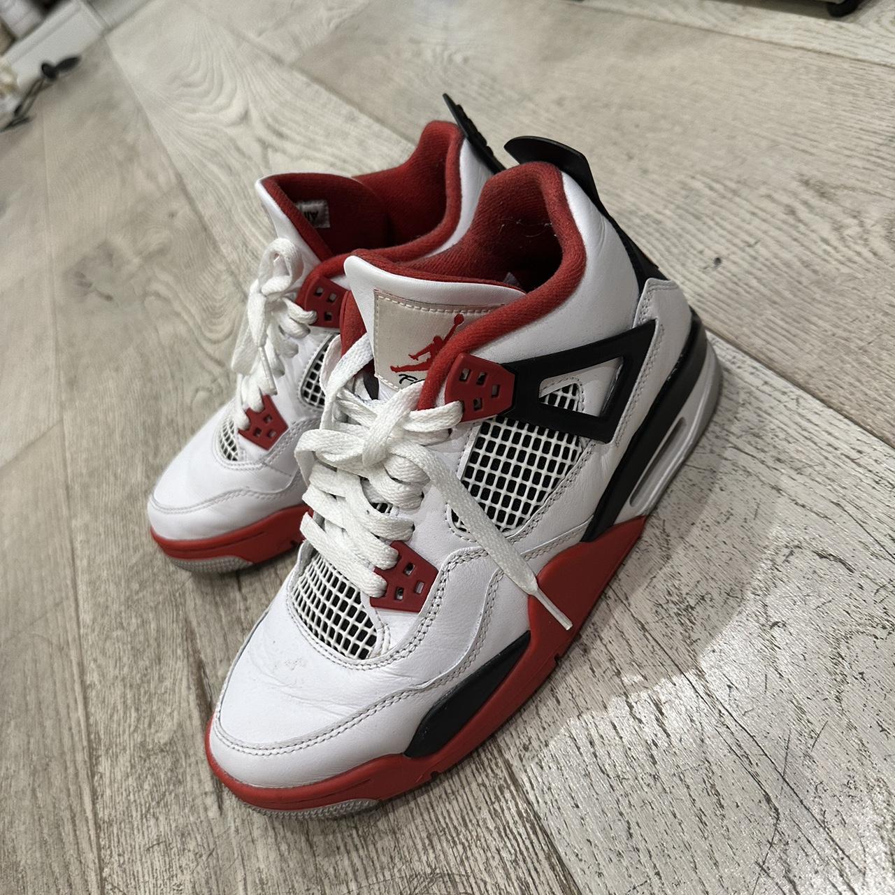 AIR JORDAN 4 RETRO fire red 2020 Size 39. Worn a. Depop