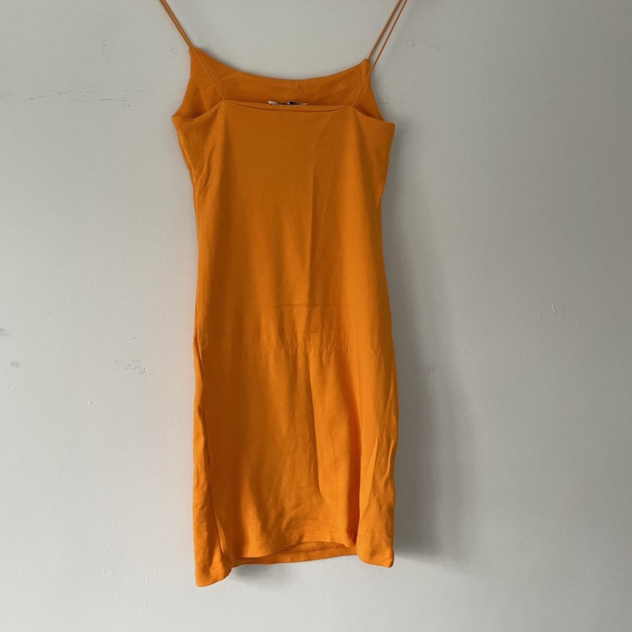 Zara orange mini dress. Worn a couple times so in... Depop