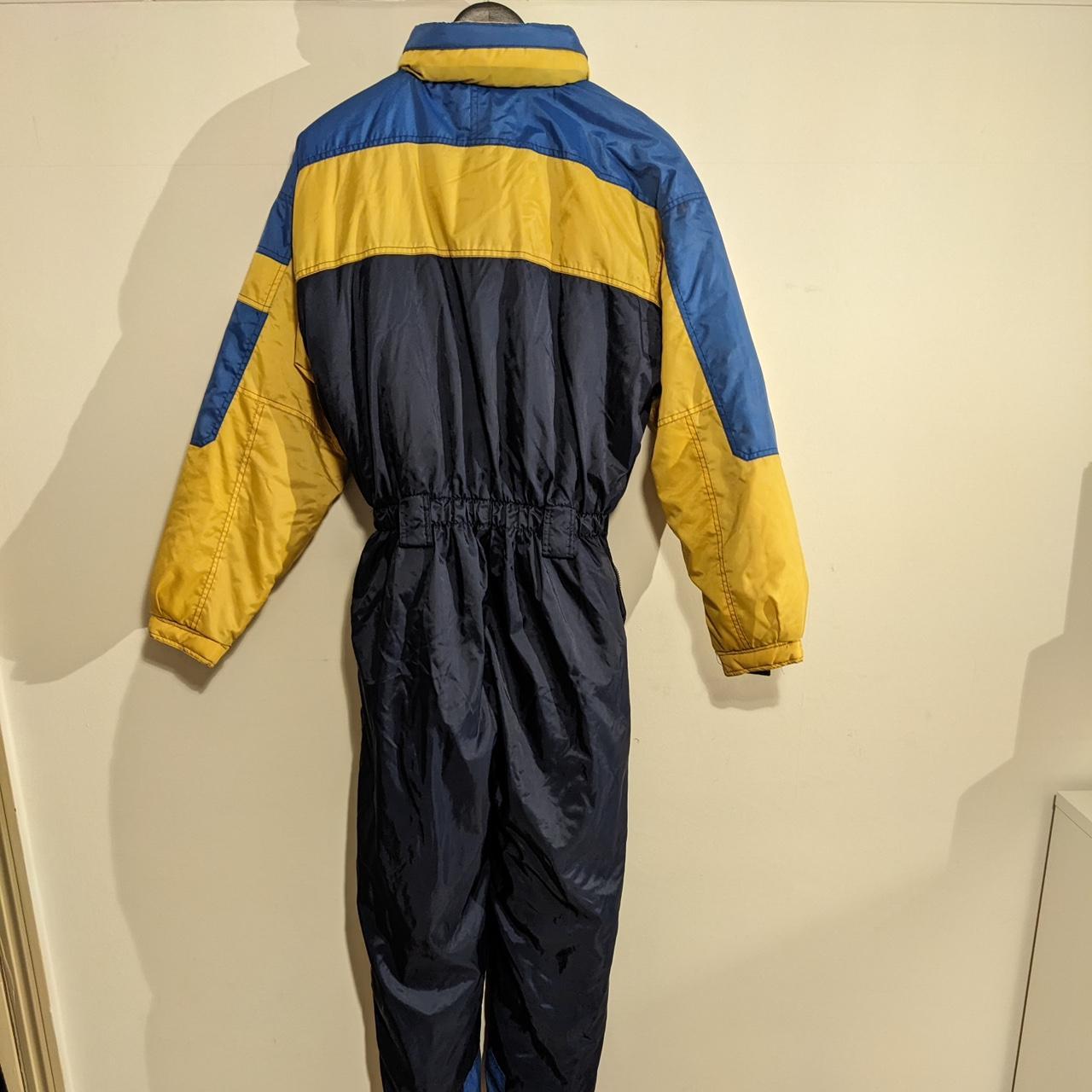 Blue and yellow Ski suit (zip broken) Bought from a... - Depop