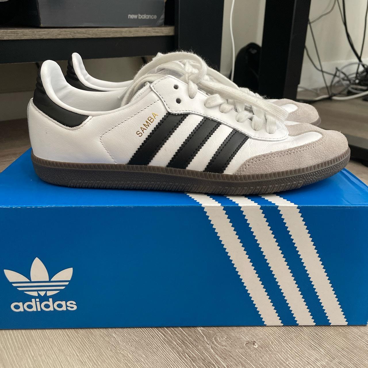 Adidas samba og cloud white Worn a lot but still in... - Depop