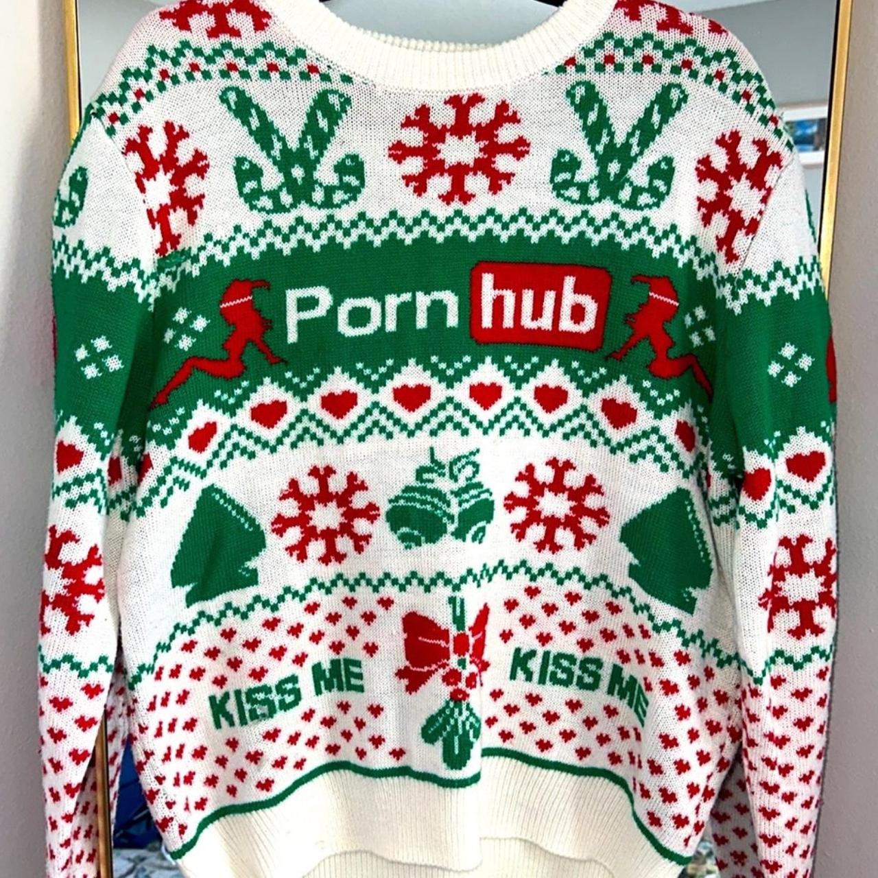 Authentic Pornhub Christmas knit sweater. Limited... - Depop