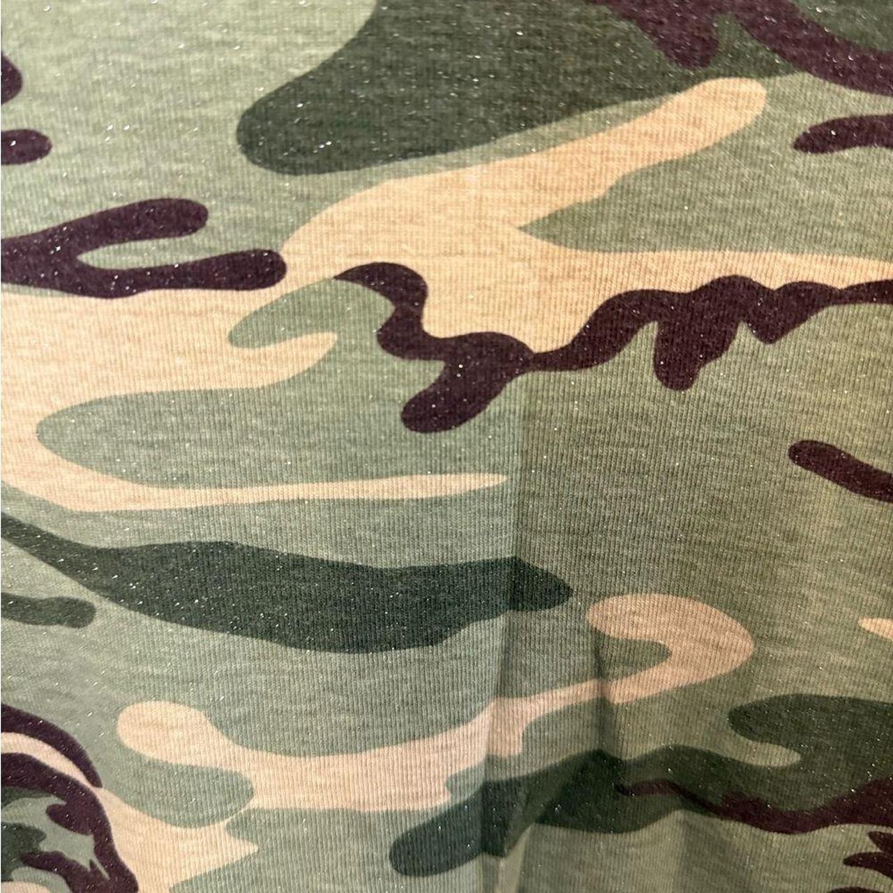 Source Unknown Women's Crop top - Green/Cream - L… - image 3