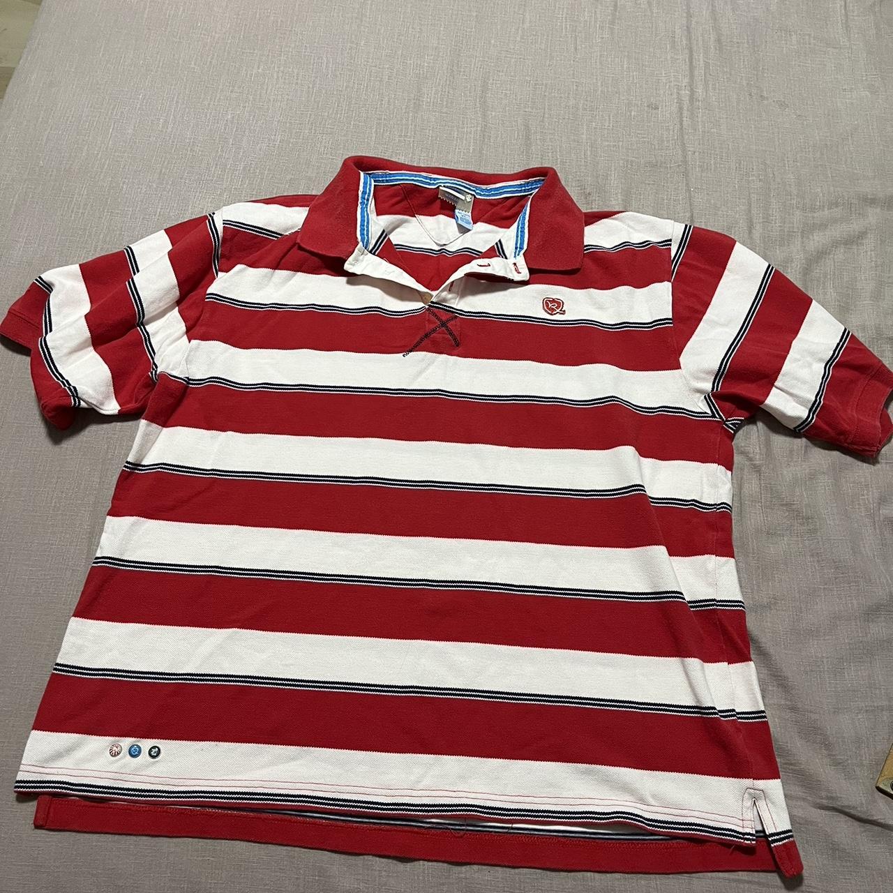 Vintage 90s 2000s Rocawear Polo classic red white | Depop