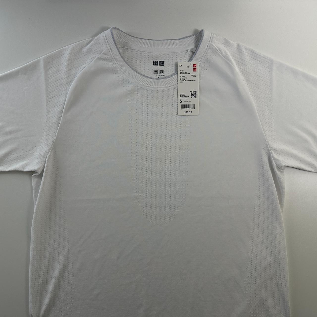 UNIQLO Men's DRY-EX Training Jersey White (Size S) Depop