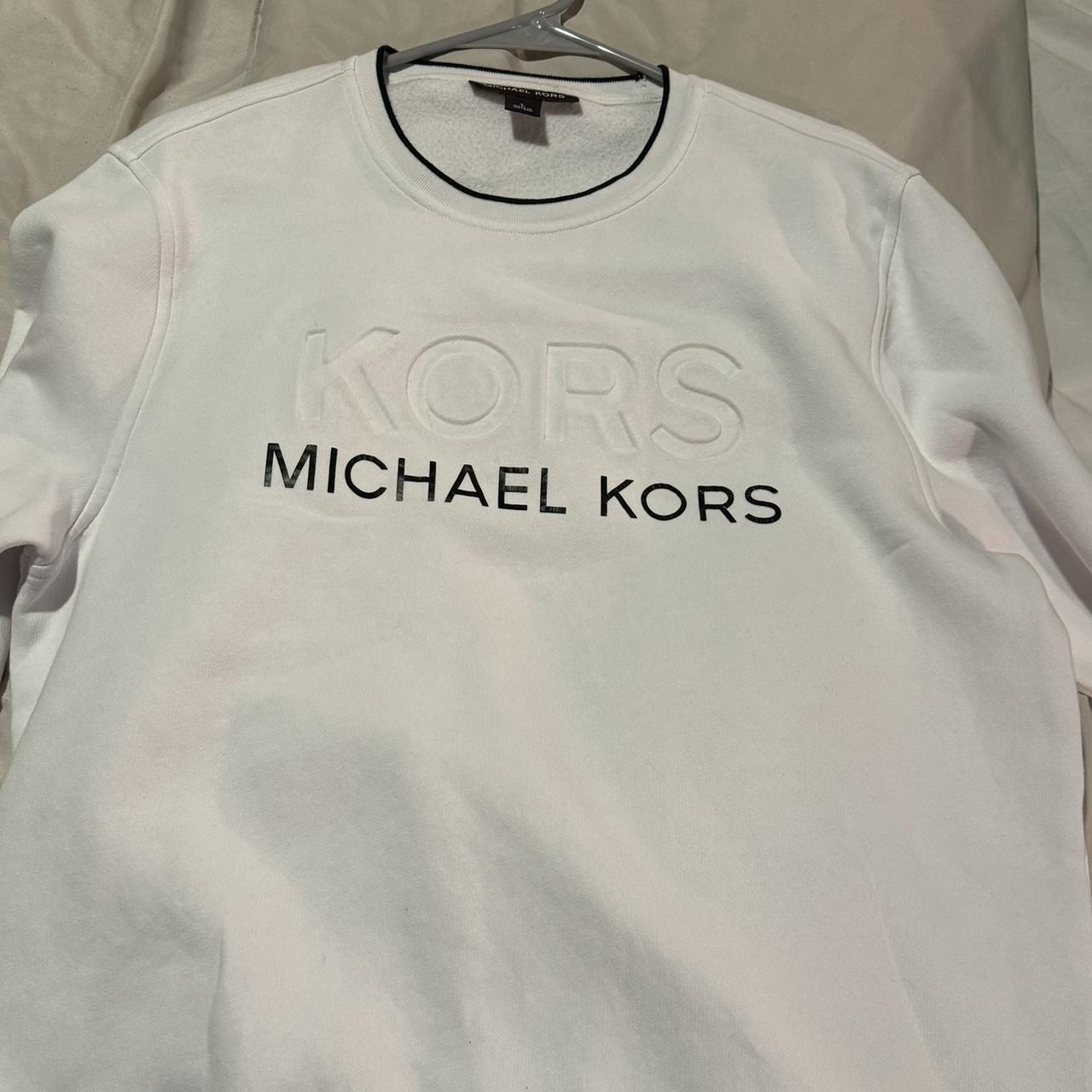 mk michael kors white with black accents. Depop