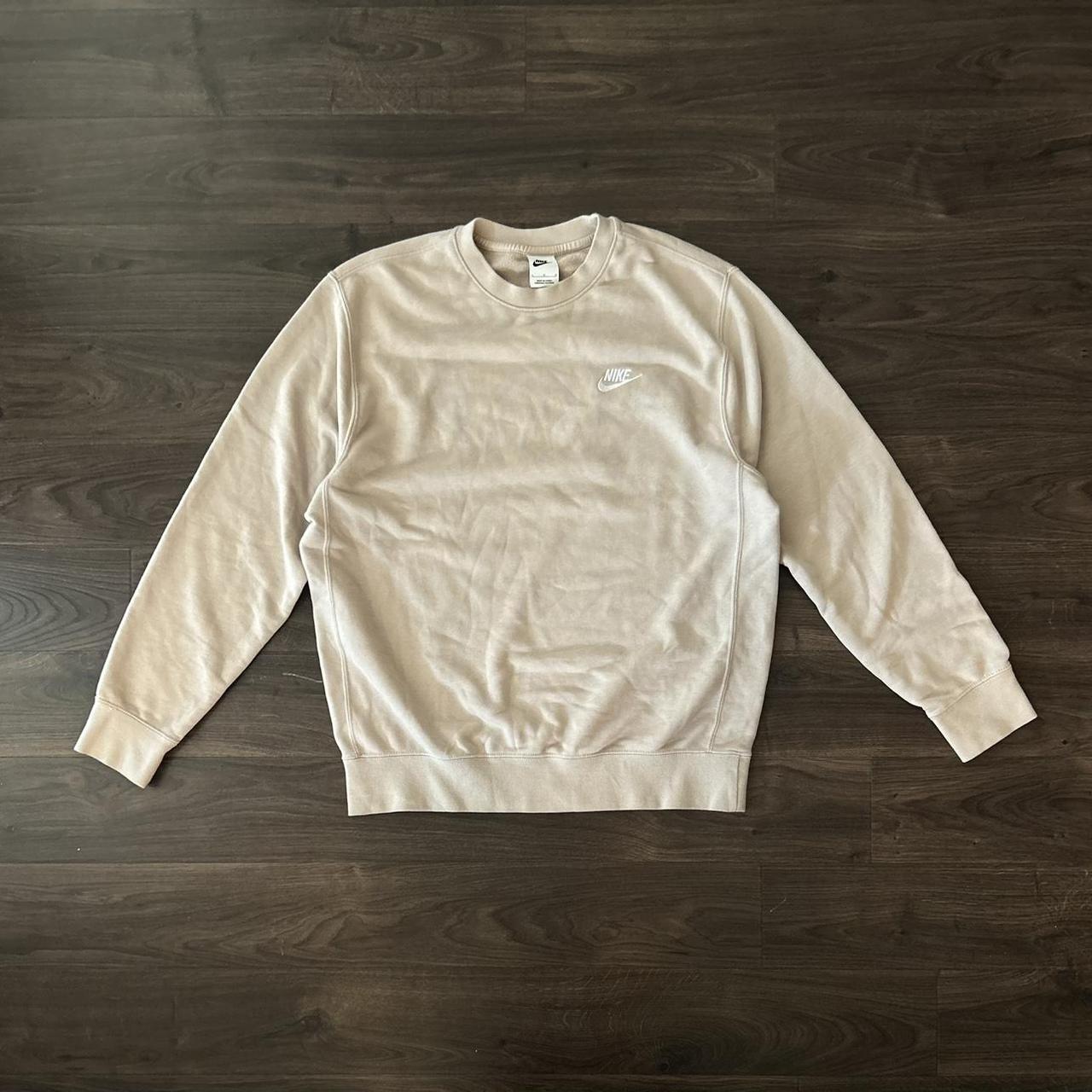 Beige Nike Crewneck Sweatshirt Description Calm. Depop