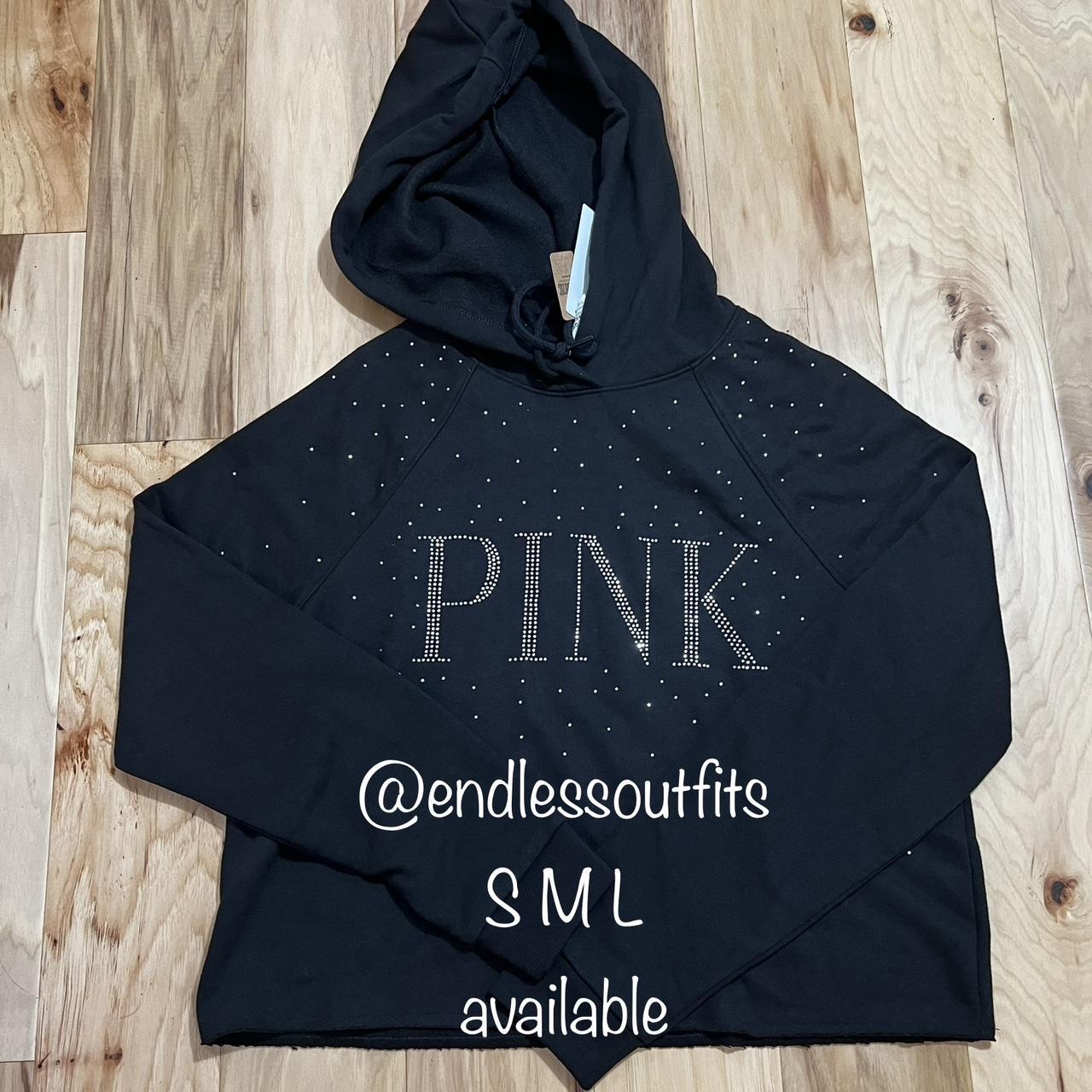 VS PINK BLING HOODIE LARGE shops NWOT