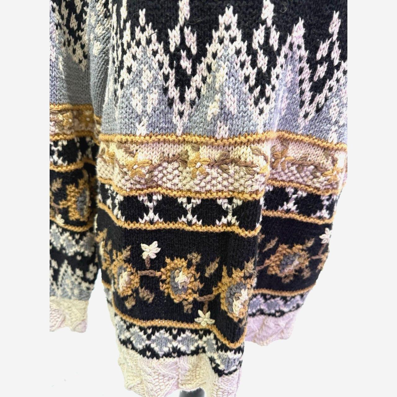 Source Unknown Women's Sweater - Multi/Cream - M … - image 6