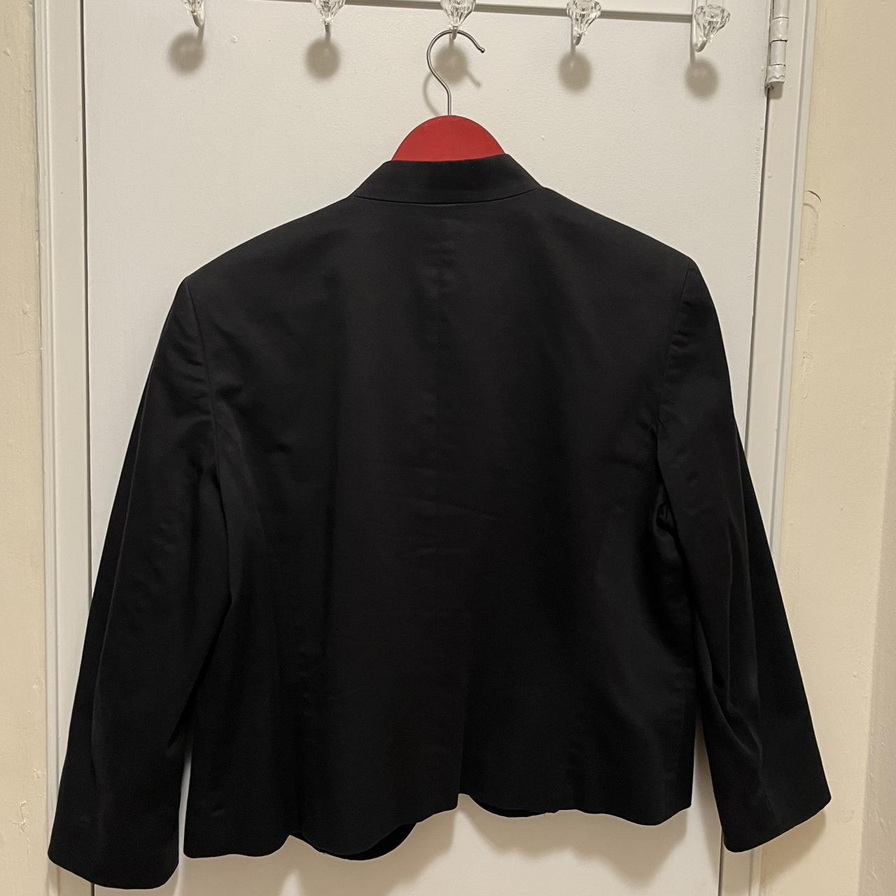 Black Nine West blazer with zip pockets