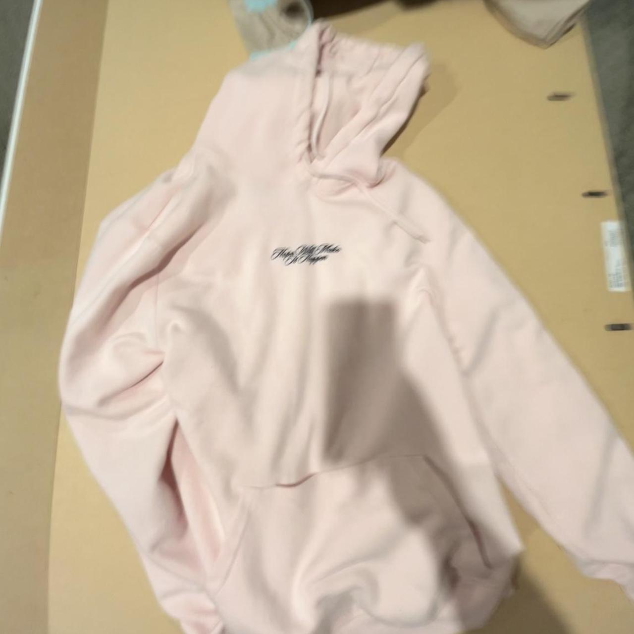 light pink H and M hoodie size medium Hope will