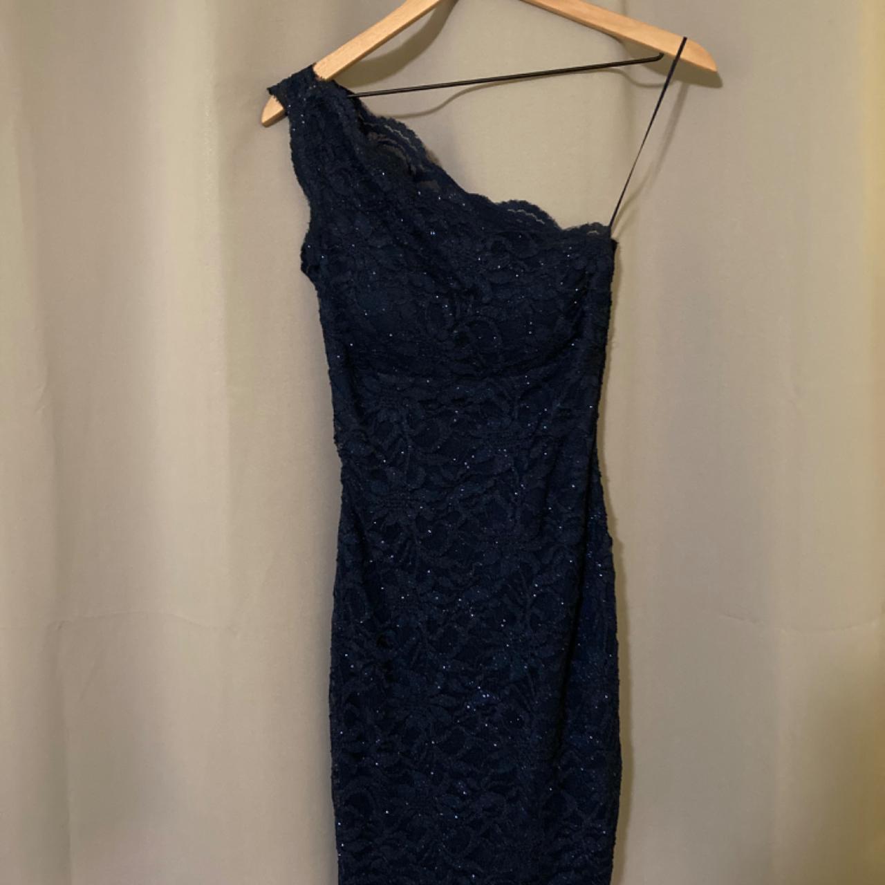 Macys navy lace dress hotsell