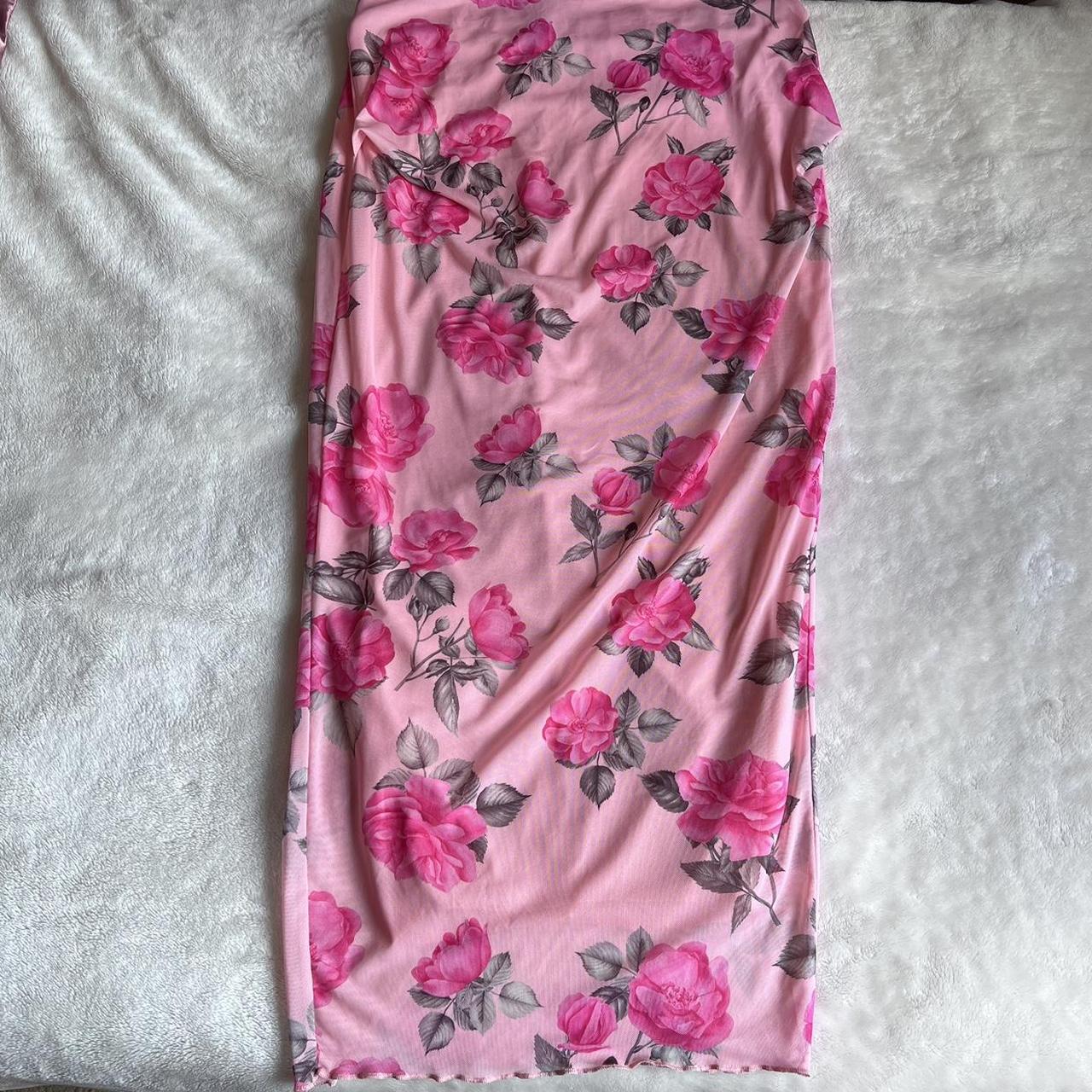 SHEIN SXY Plus Size High Waist Mesh Floral Depop