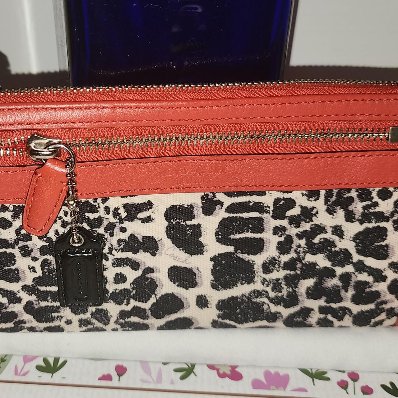 Red Cheetah coach fashion wristlet