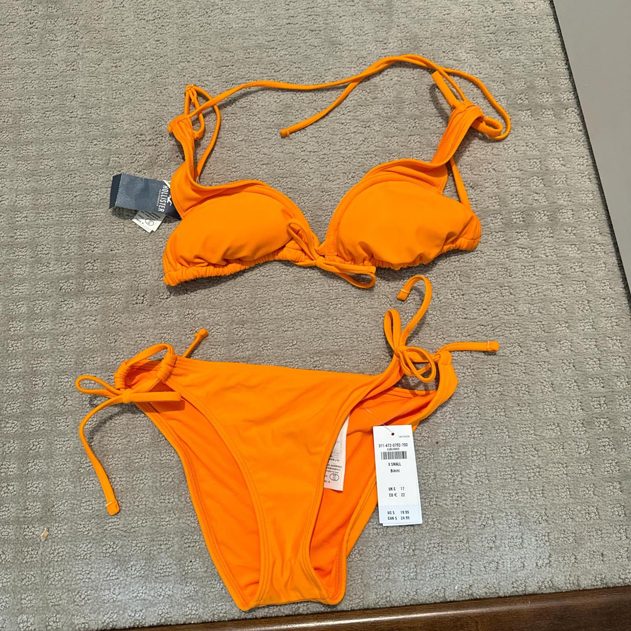 XS Hollister Orange Bikini Set BRAND NEW If you