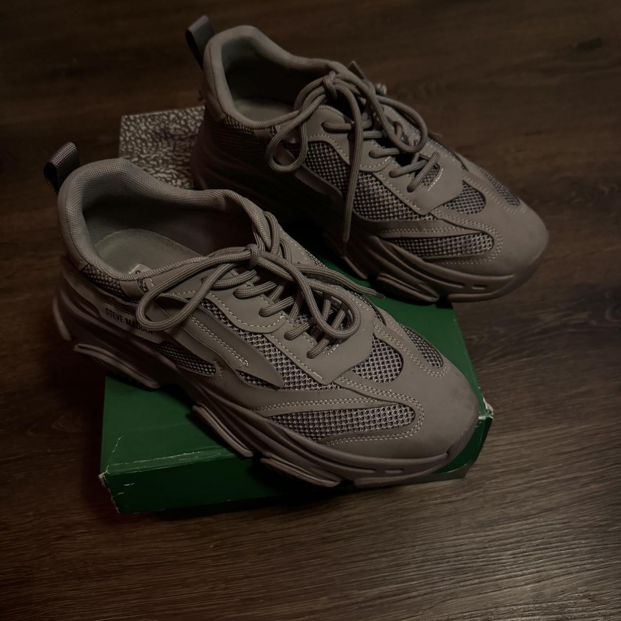 Step out in style with these sleek grey Men Steve. Depop