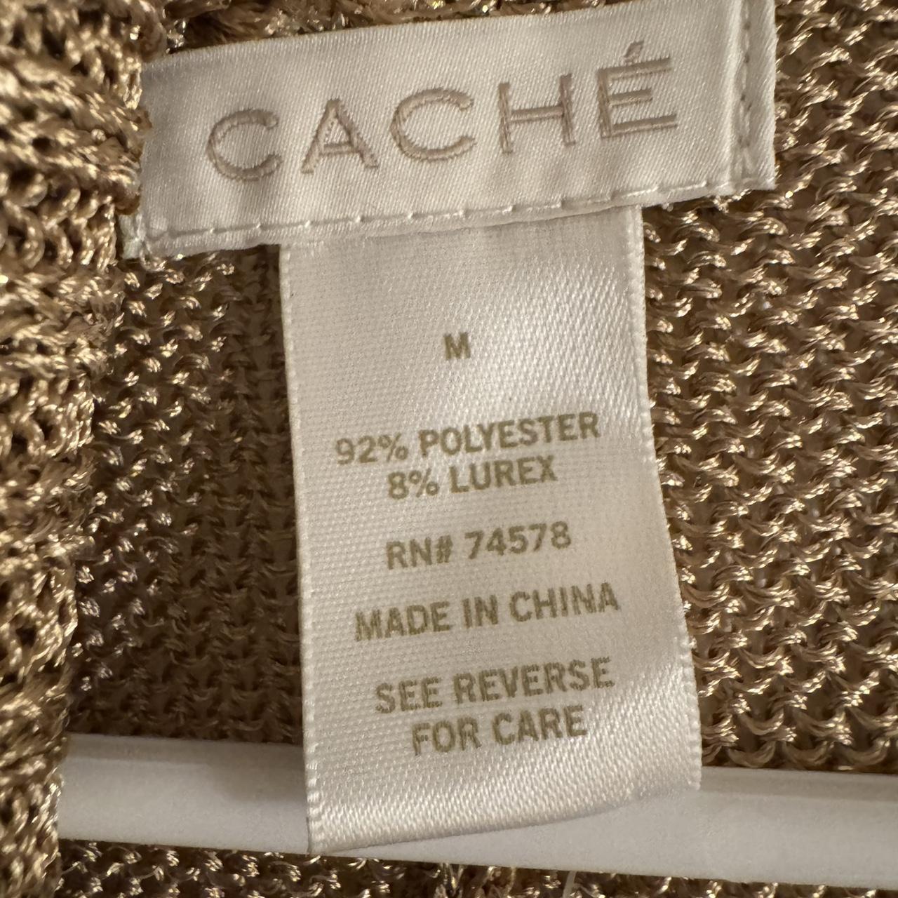 Cache Women's Cardigan - Gold/Tan - M – Cache gol… - image 2