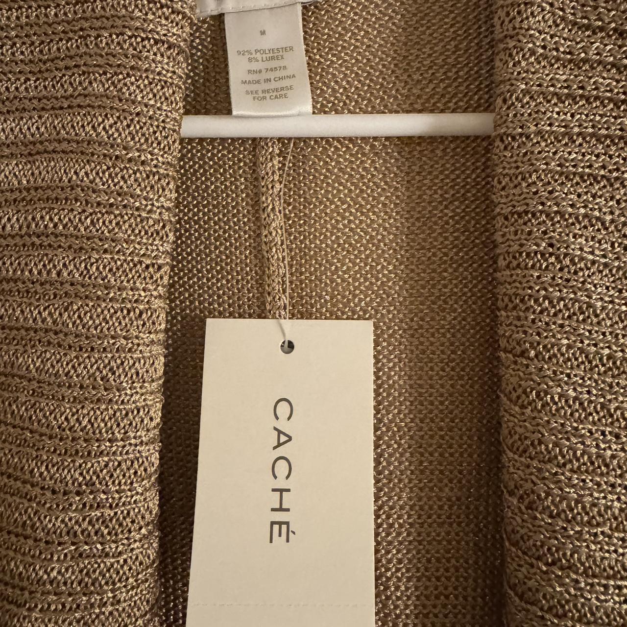 Cache Women's Cardigan - Gold/Tan - M – Cache gol… - image 3