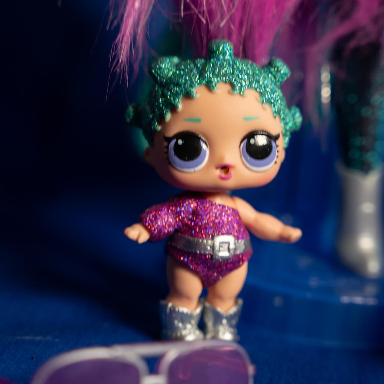 Pink Purple Glitter Lol Doll Purple Glitter Hair Lol Doll New Arrivals
