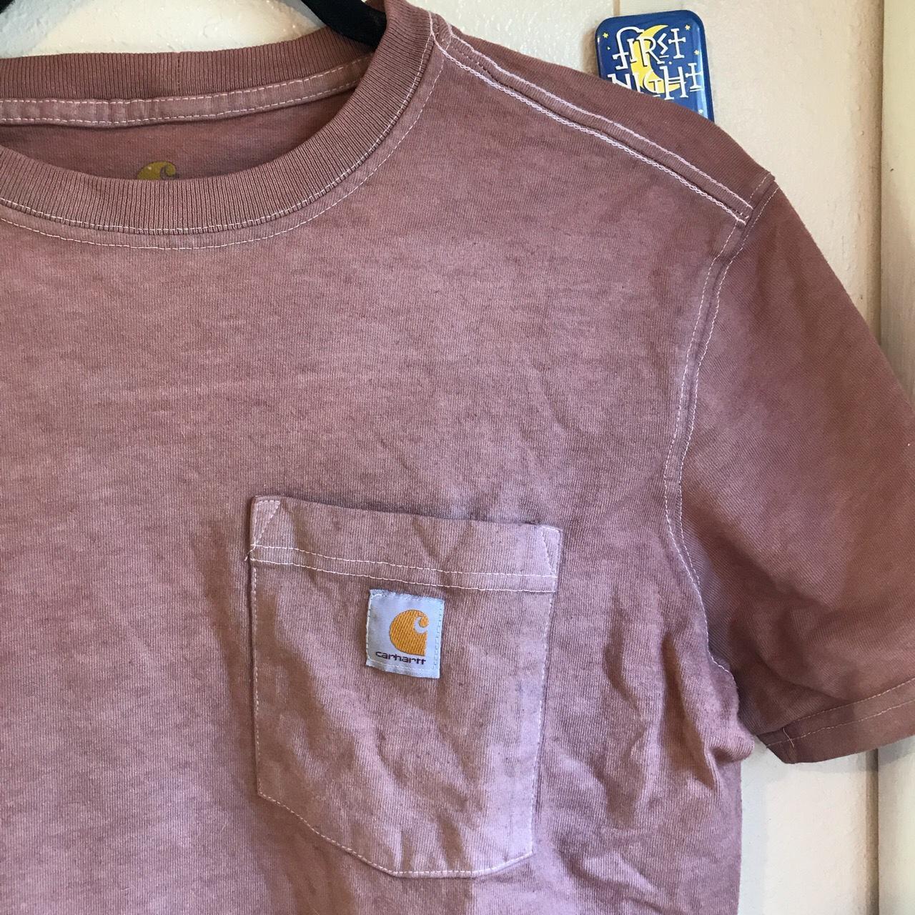 Cropped Carhartt t-shirt Color is stonewashed terra... - Depop