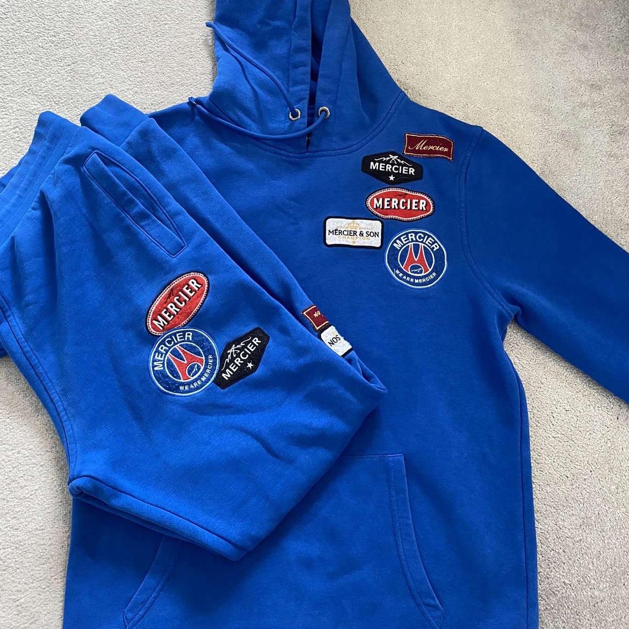 Blue Mercier Tracksuit, Size M - Depop