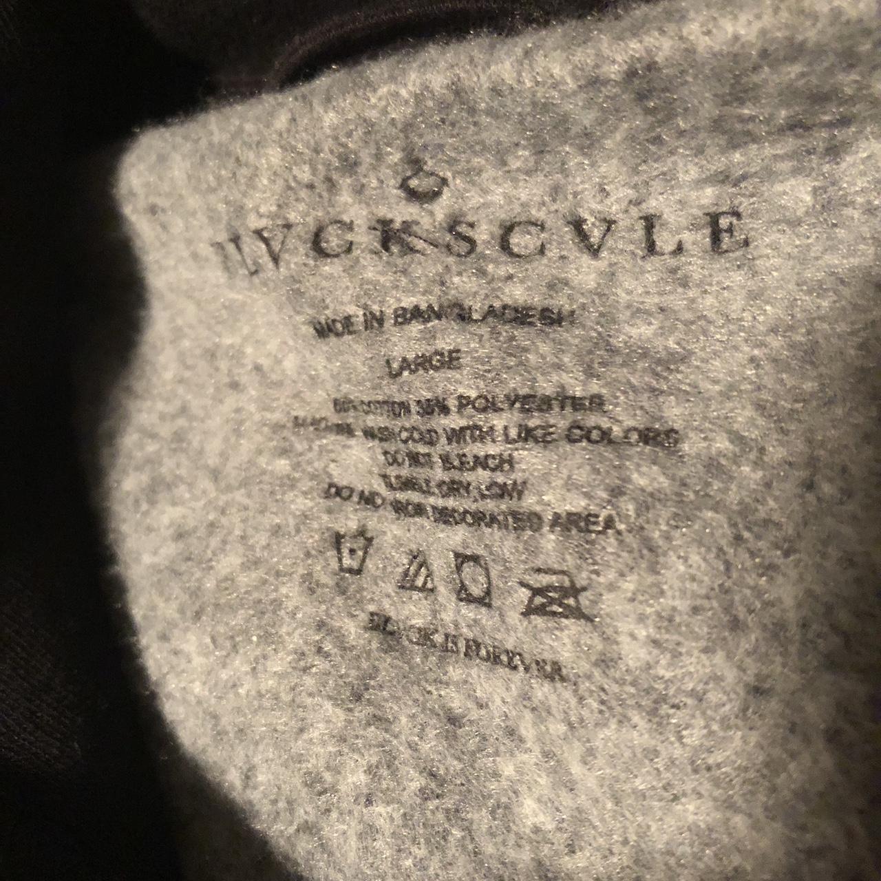 Black scale hoodie Era: modern Color: grey  - Depop
