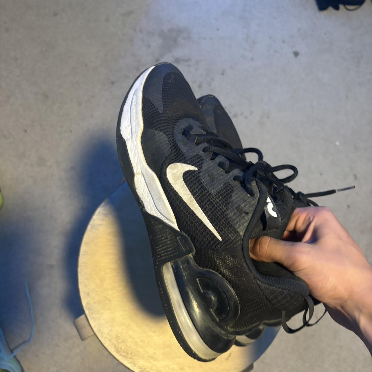 nike airmax black trainers