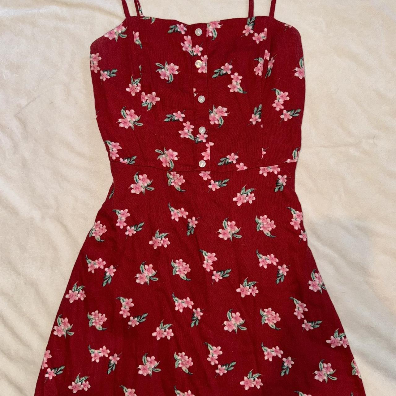 Hollister button front a line dress best sale