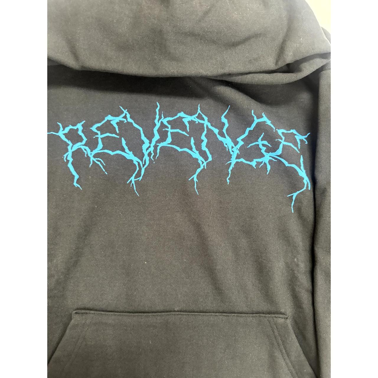 激レア REVENGE GREY HOODIE LIGHTNING DRIP② Revenge x City Morgue Lightning Logo Cerberus Hoodie Cement