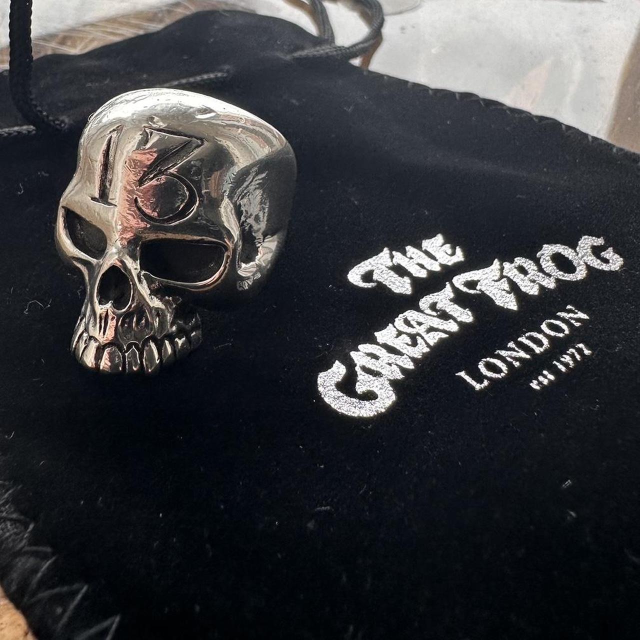 アクセサリー The Great Frog evil skull ring Large Evil Skull Ring - The Great Frog London - USA