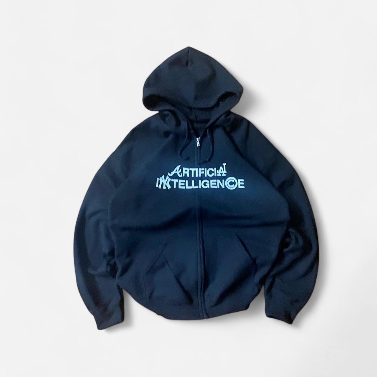 Black Artificial Intelligence Zip Up Depop